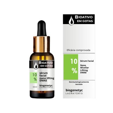 Sérum Facial Nano Micellar Lifting 10% DMAE Biogenetyc 30ml Para Firmeza Da Pele