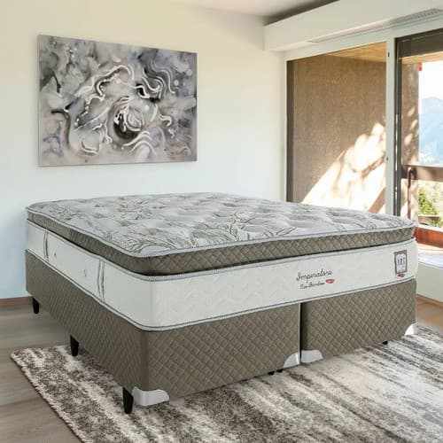 Cama Box Casal Molas Ensacadas 193x203cm Imperatore De