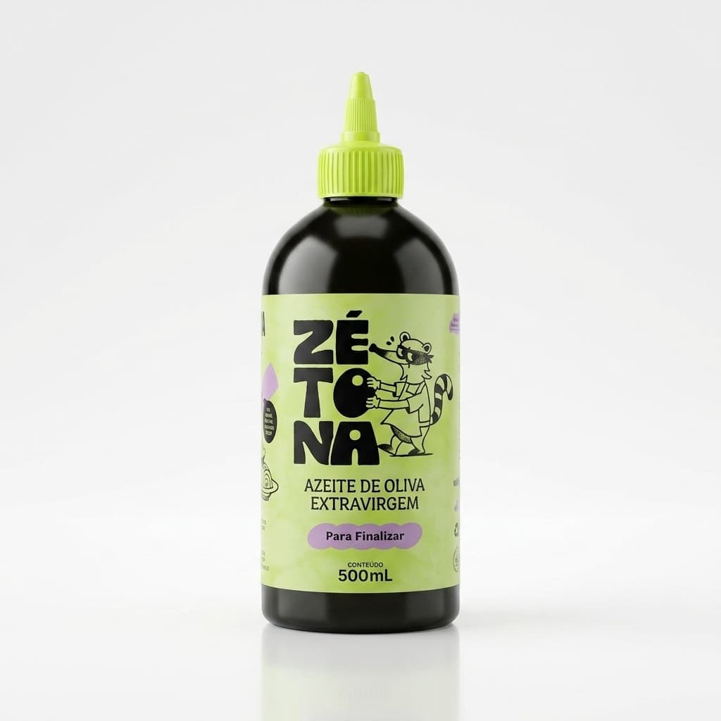 Azeite De Oliva Extra Virgem Zetona Para Finalizar 500ml Acidez 0,3% Puro Espanhol Saladas Ou Pizzas