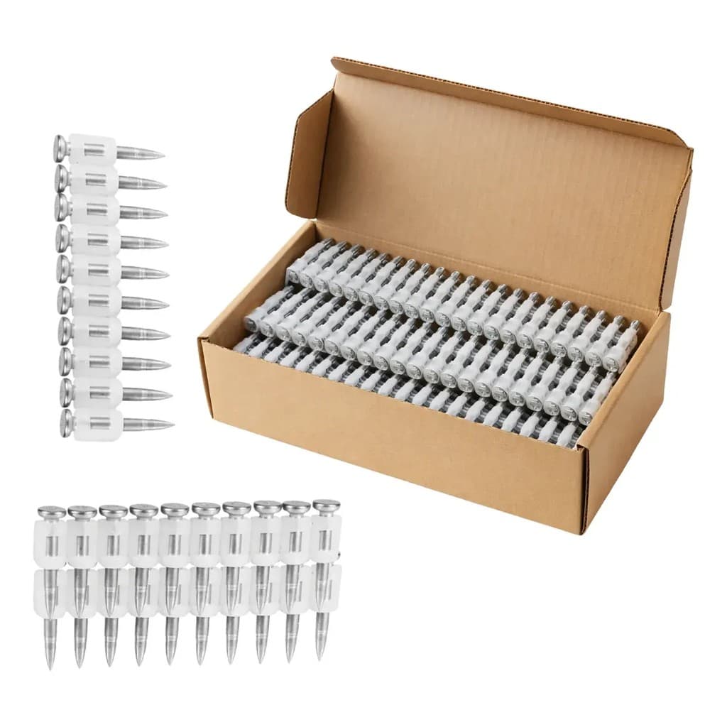 Kit 1000 Pino Liso 3x27mm Aço Galvanizado P/ Pistola Fga850n Fixação Alvenaria Concreto Industrial