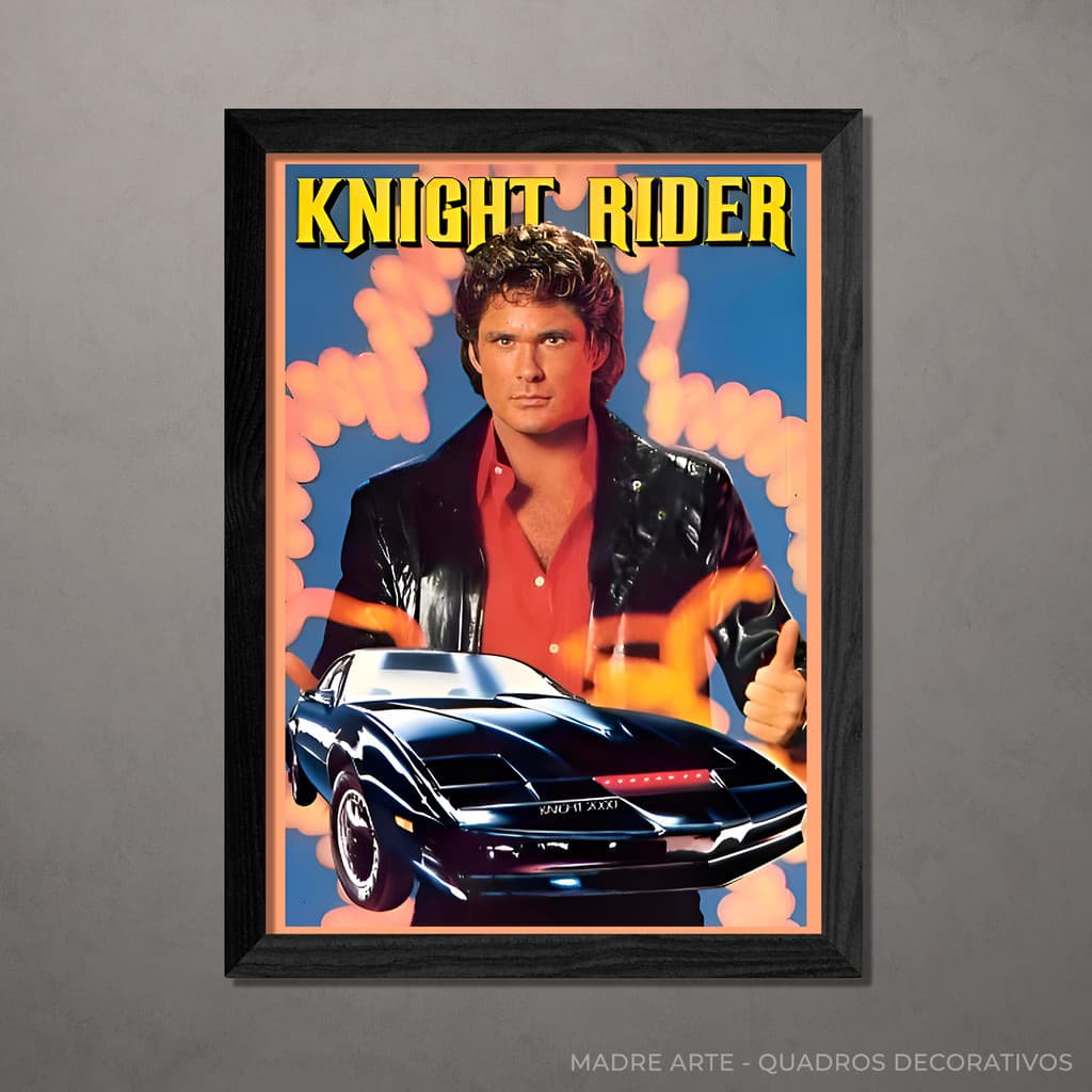 Quadro Decorativo Super Maquina A4 Com Vidro