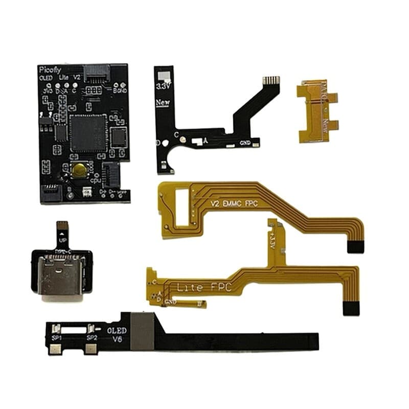 Hwfly Picofly Para Raspberry Pi RP2040 Chip Suporte Oled/Lite/V2 Console Atualizável Flashable