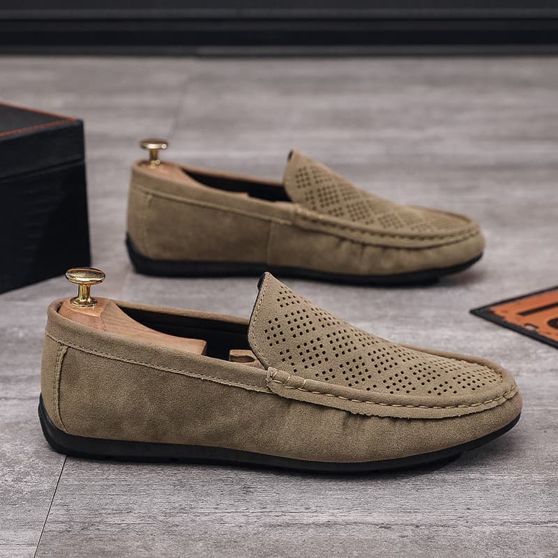 Ervilhas sapatos masculinos respirável oco Casual sapatos masculinos de um Pedal mocassins de cano baixo novo estilo mas