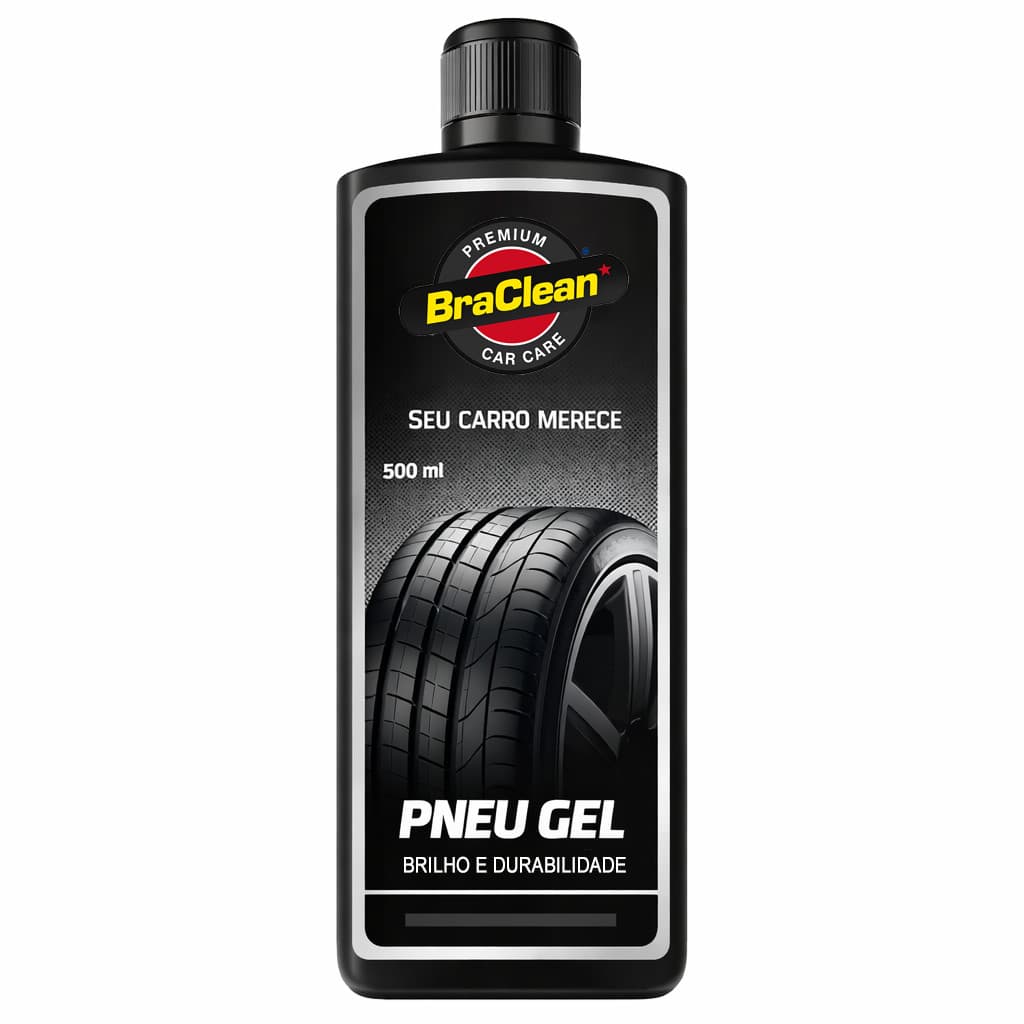 Pneu Pretinho Gel Renovador 500ml Hidrata Borracha Evita Ressecamento Protege Do Sol Automotivo