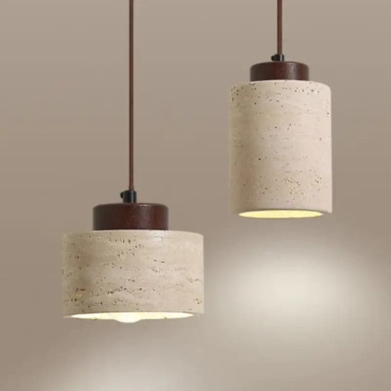 Luminária de Teto Pendente Wabi-Sabi Estilo Japonês