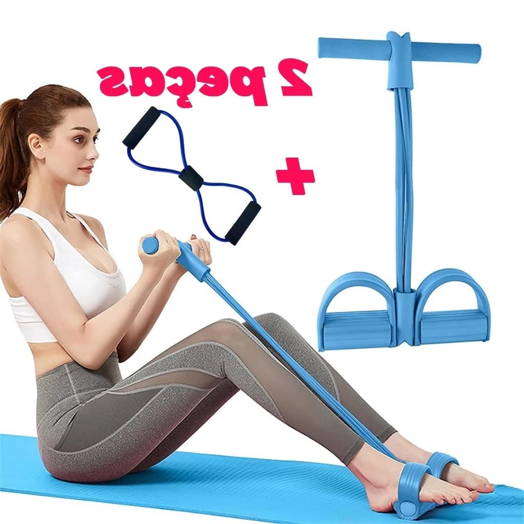 Banda de resistência elástica regulador de tensão multifuncional casa Fitness grau profissional Avaliação da loja - Azul
