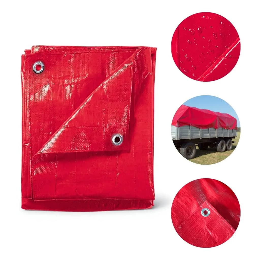 Lona Plástica De Polietileno 70g/m2 Vermelho 5x4m - IWLP54VM Importway IWLP54VM