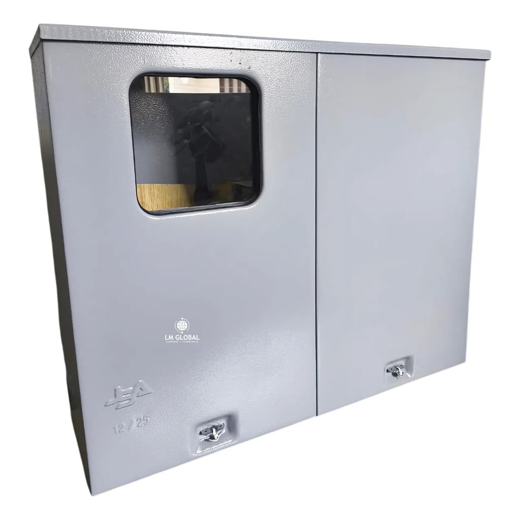 Caixa para Padrão de Energia Tipo III Bifásico Trifásico CPFL Elektro Enel Aço com Pintura Eletrostática 🔌