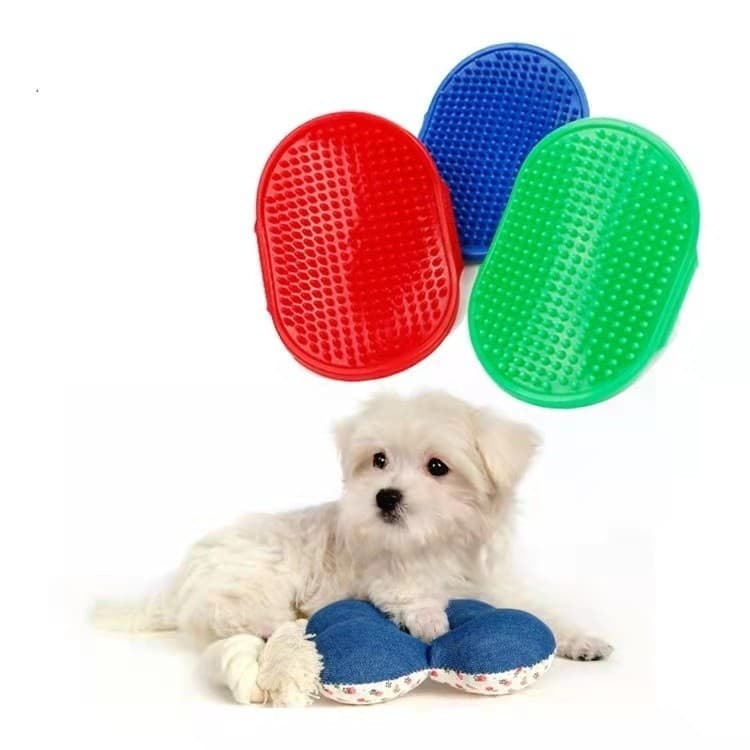 Escova Pet Massageadora Silicone Remove Pelos Mortos Limpeza e Penteado para Cães Gatos