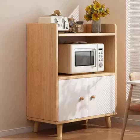 Buffet Multiuso Estilo Retrô, Aparador com Porta para Cantinho do Café e Armazenamento no Pix - Duas portas