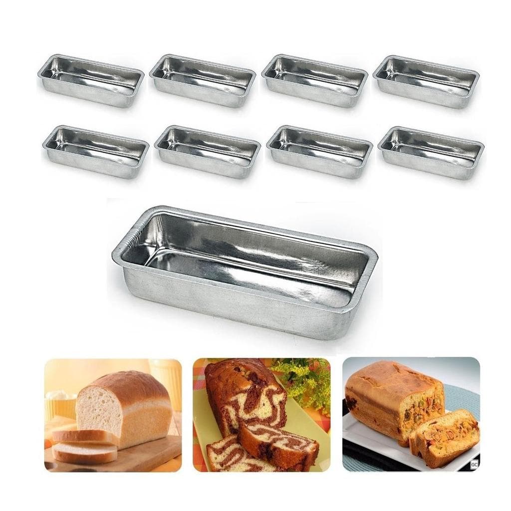 Kit 12 Formas Assadeira Pão Caseiro Gelo E Bolo Inglês N°3