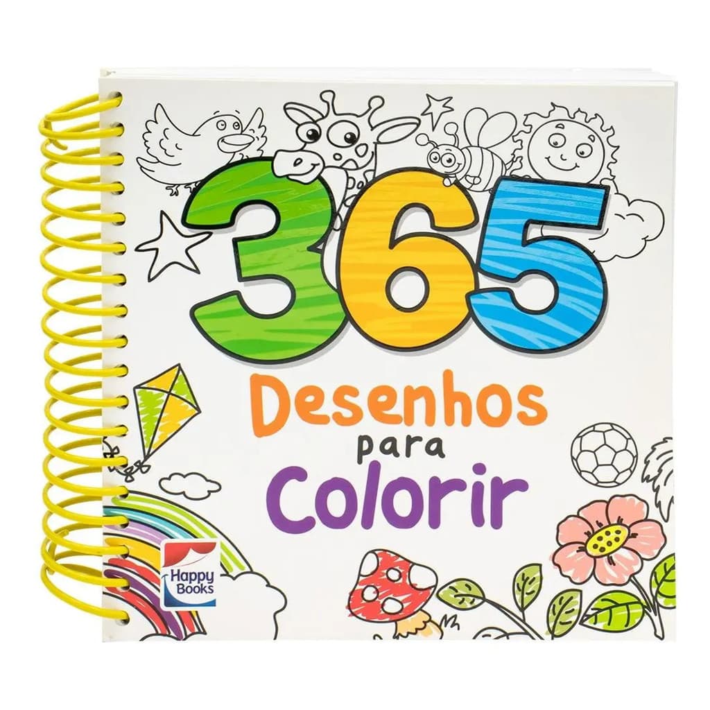 LIVRO 365 DESENHOS PARA COLORIR BRANCO INFANTIL