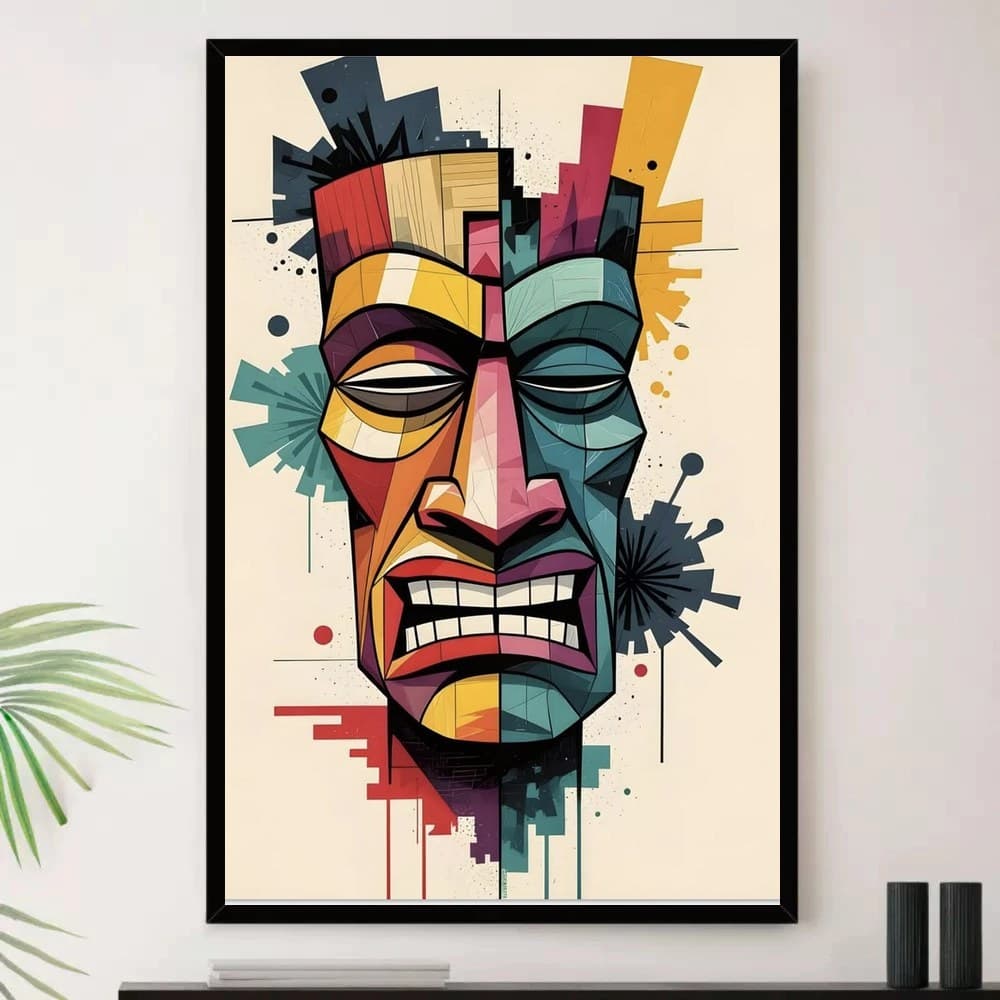 Quadro Placa Decorativa Composição em Tons Quentes em Branco, Marrom e Cinza