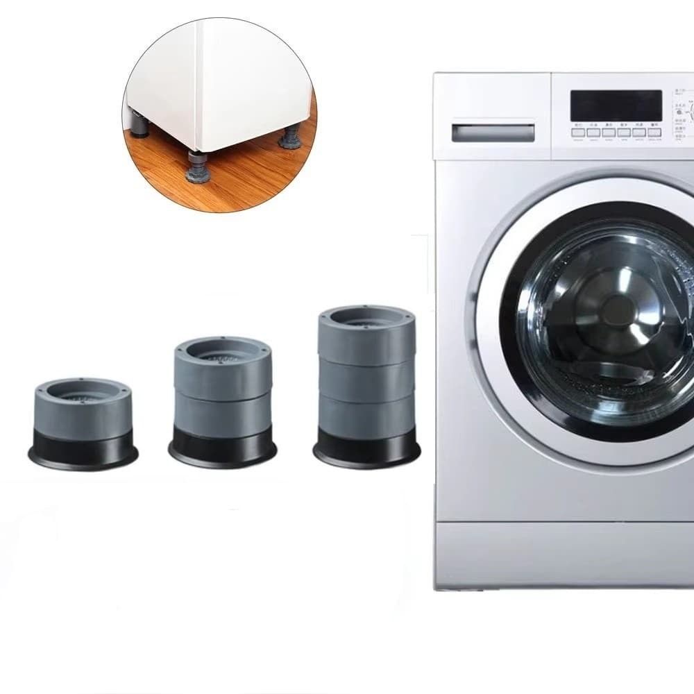 Kit Pés Para Máquina de Lavar Nivelador 4 Peças Anti-vibração e Ruído Vendido(s) - 8.5cm
