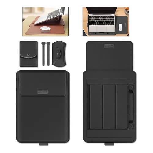 Case Capa Notebook Macbook Em Couro 4 Em 1, 13-16.1 Pol Vendido(s) - 15,4-16,1 polegadas