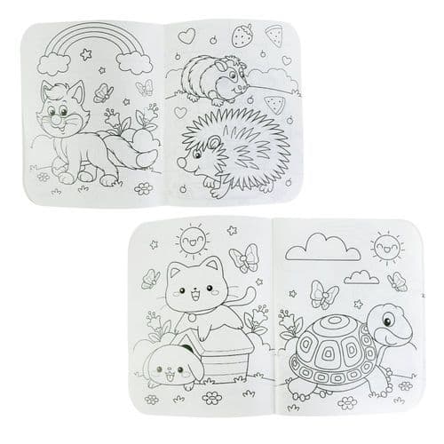 Livro para Colorir Infantil com Caixa de Giz de Cera 6 Unidades - Sortido Diversão Garantida Estoque BR – JP BRINK