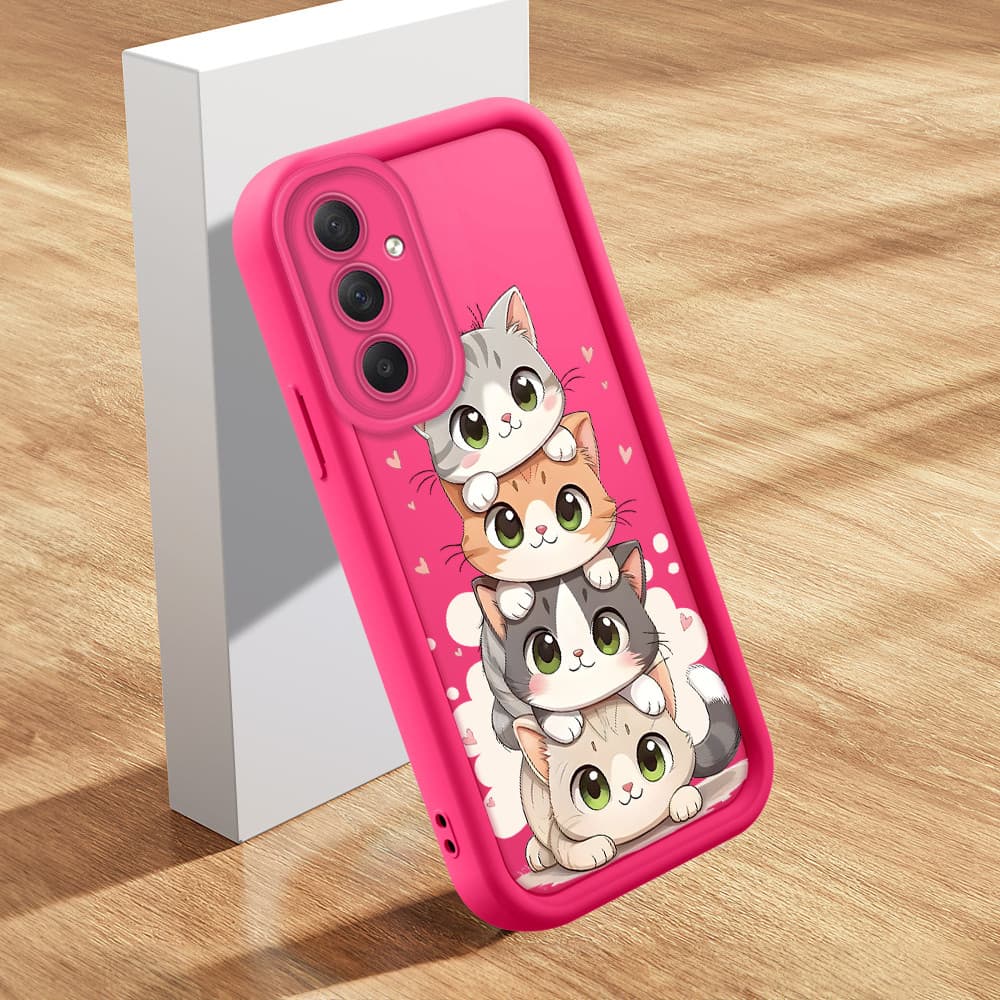 Capinha De Macia Silicone Capa Para Samsung Galaxy M54 5G Capas Fofo Rosa Case Capinhas TY 2275