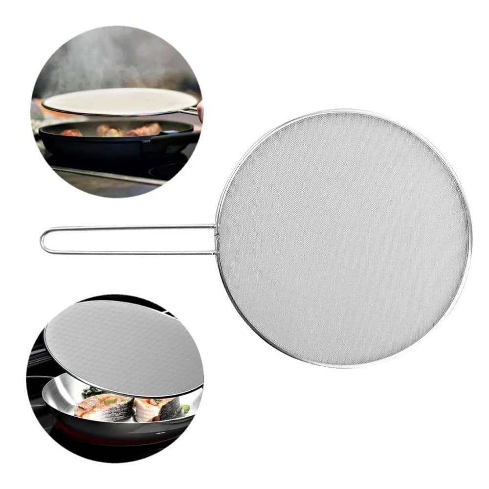 Tela Anti Respingo Para Fritura em Aço Inox 29 Cm - Para Sua Cozinha