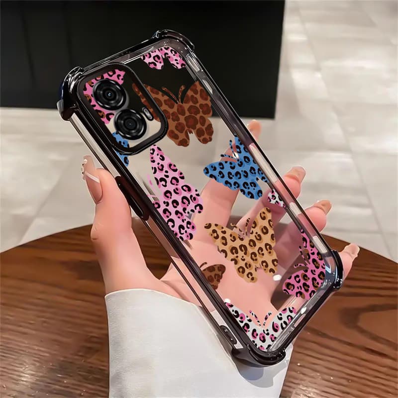 Capa Para Motorola Moto G24 Capa Transparente silicone Case Protetora Capas