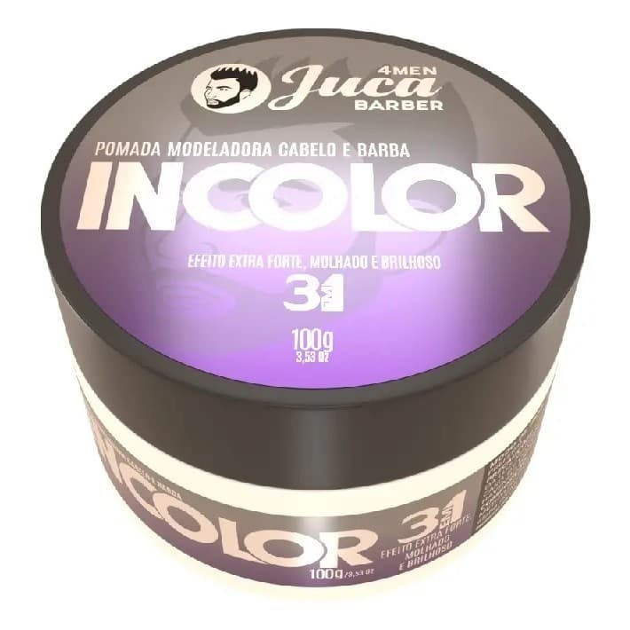 Cera Modeladora Capilar 3em1 Incolor 100g Juca 4men Barber