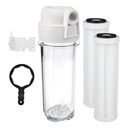 Filtro Água Caixa Água 2 Refil Plissado Lavável Com Suporte
