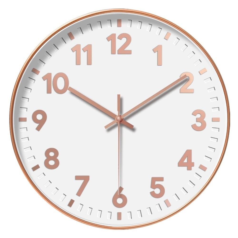 Prosperityus Clearance Relógio De Parede De 30 Cm Operado Por Bateria Silencioso E Sem Tique-Taque Decorativo Para Casa