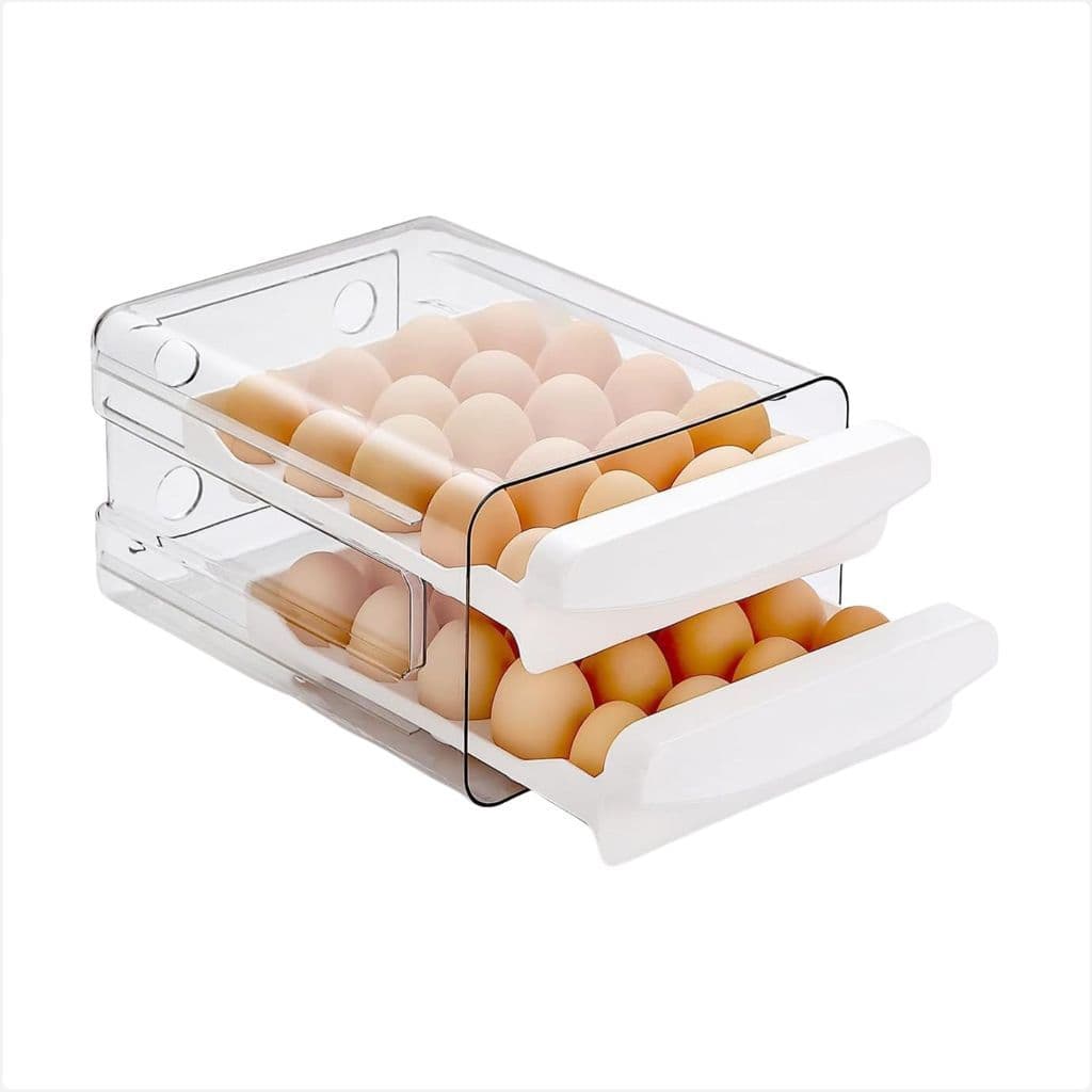 Porta Ovos Acrilico Para Geladeira 32 Unidades Organizador
