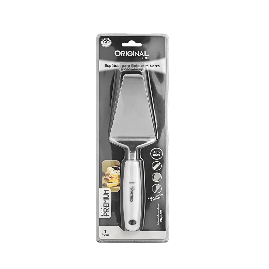 Espatula Para Bolo Com Serra 26,3 Cm Premium Sl0393 Original Line