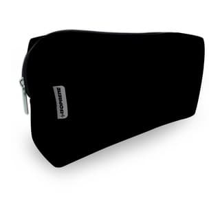 Bolsa Necessaire Plus Estojo Escolar Grande Unissex em Neoprene Preto