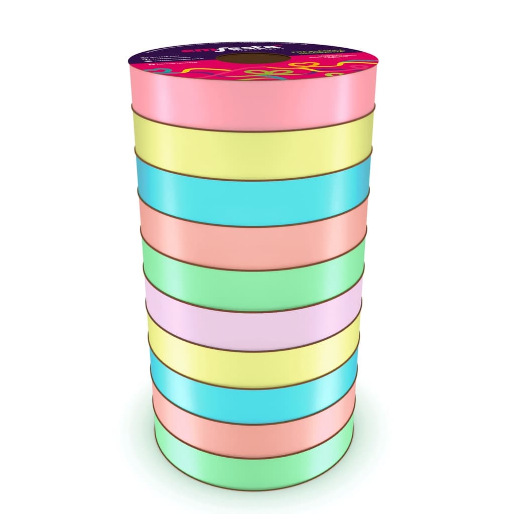 Rolo de Fita plástica decorativa com 50metros x 15mm linha Candy /Fitilho 5mmX50m Laço