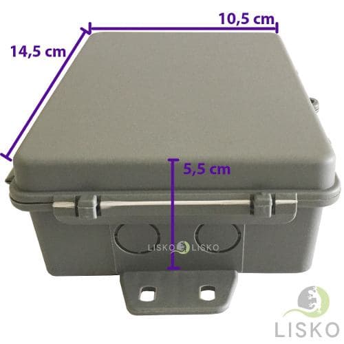 Kit C/2 Caixa Hermética Cinza Bslim 14,5x10,5x5,5cm Multiuso