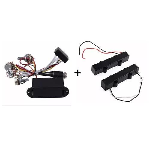 Captador Baixo Jass Bass 04 Cordas(o Par)+ Circuito Ativo