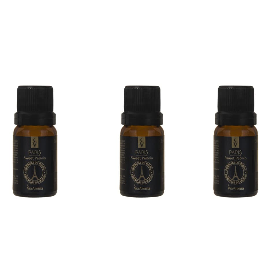 3 un Essências Paris/Sweet Peônia - 10Ml Via Aroma