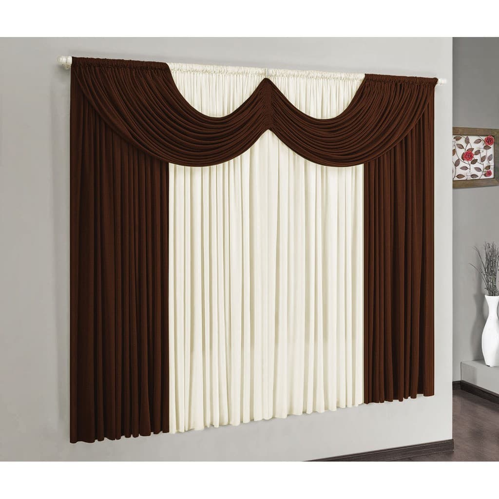 Cortina de Malha Sala Ou Quarto Riviera 2m X 1,70m Varias Cores