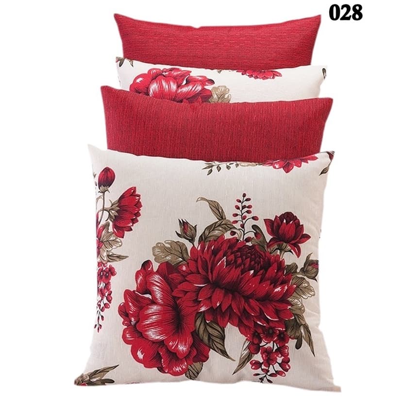Kit de capas de  almofada 45x45 4 unidades decoração quarto sala com ziper