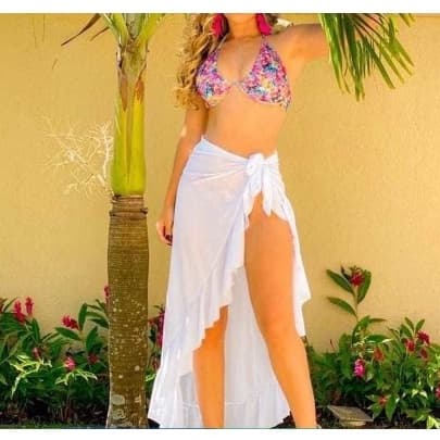 Saida de Praia Feminina Babados Barata Verão Canga praia feminino