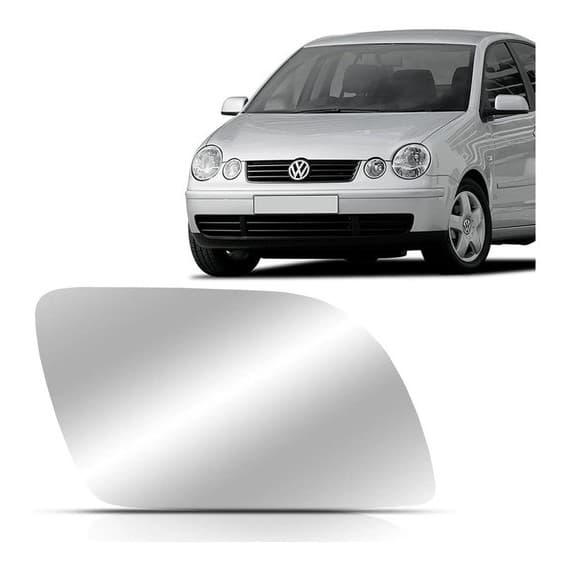 Lente vidro espelho refil retrovisor Polo 2003 2004 2005 2006 2007