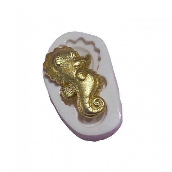 Molde De Silicone Cavalo Marinho Molde Para Confeitaria Molde Para Biscuit 075