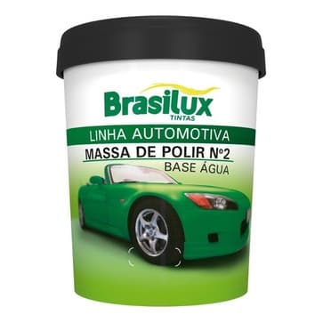 Massa De Polir para Carros 1kg Automotiva Nº 2  Base Água - Brasilux