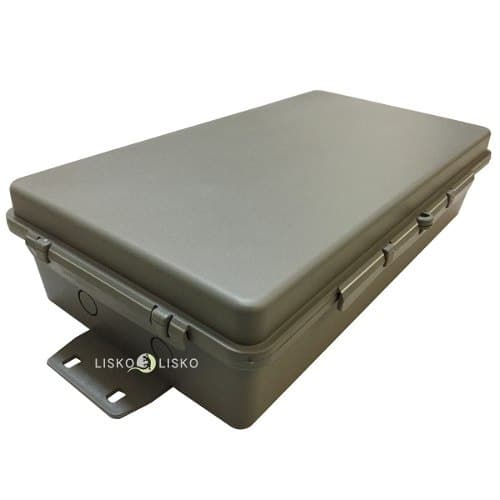 Caixa Hermética Longa Cinza 32x17x8 Instalação Externa Poste