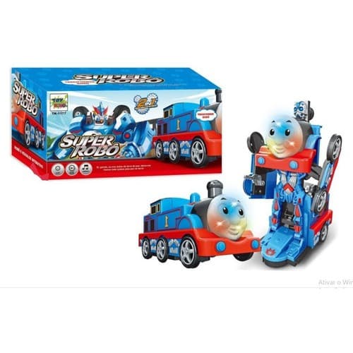 Trem Thomas Transforme Infantil Luz Som Bate Volta