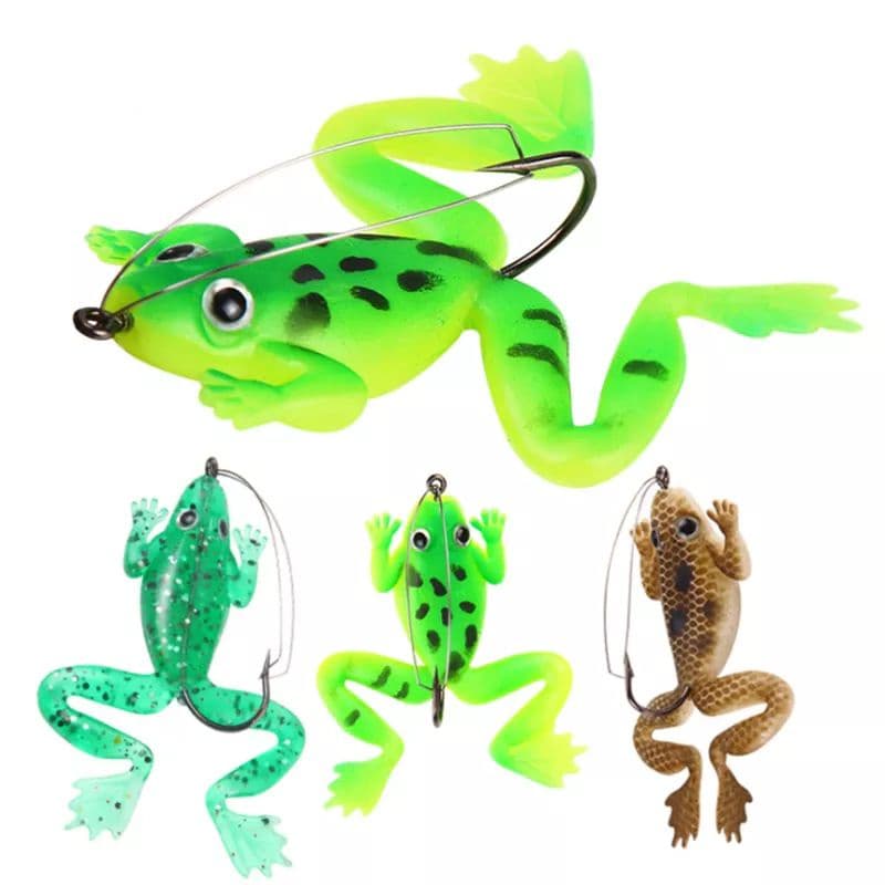 isca artificial frog sapinho com anzol anti-enrosco