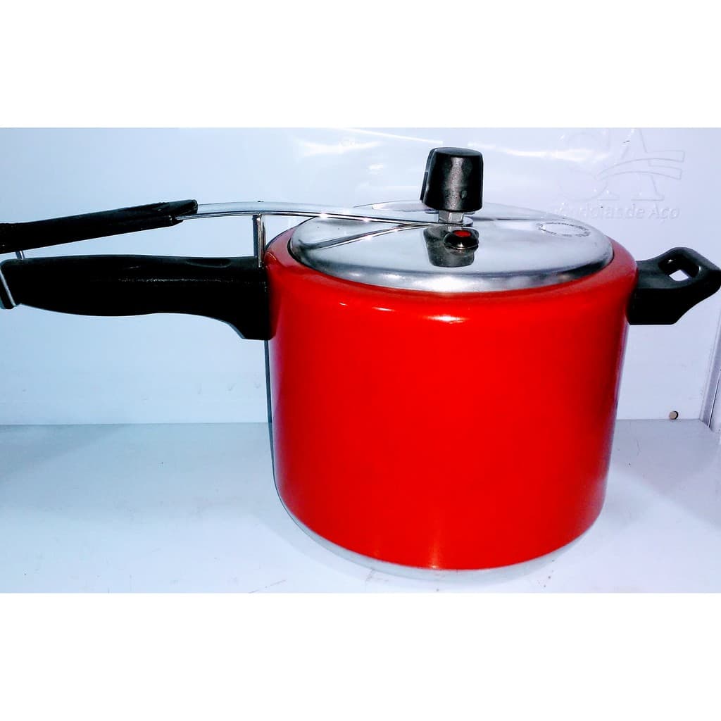 panela de pressão 4.5 lts vermelha