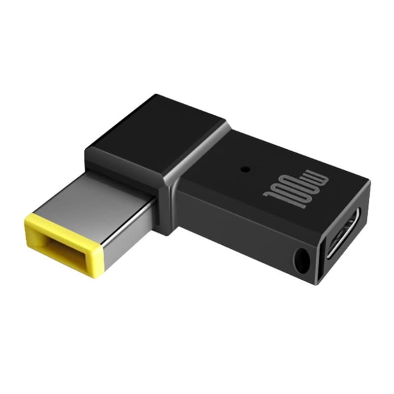 Blala-100W PD Plug USB-C Tipo Interface Fêmea Quadrada Para Thinkpad Lapt