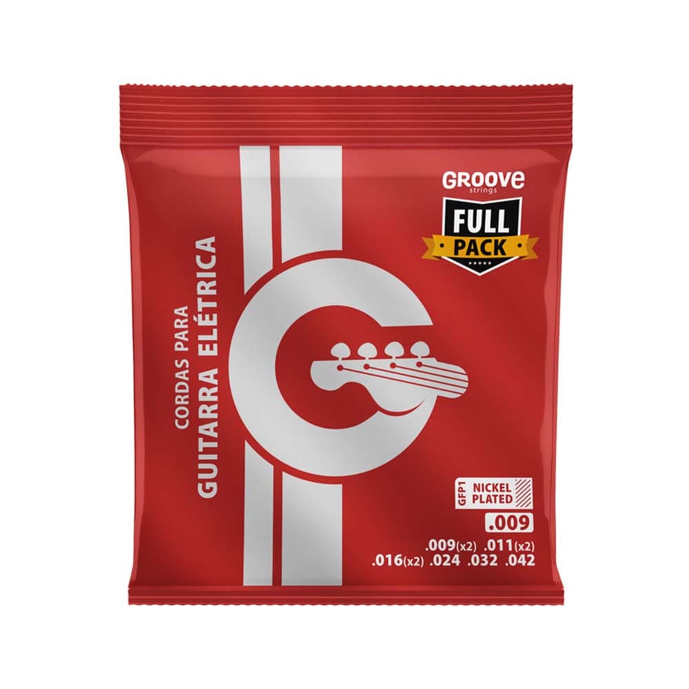 Encordoamento Guitarra Grove 009 Full Pack 3 Cordas Extras