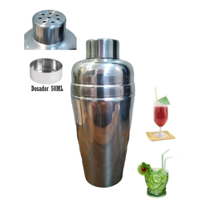 Coqueteleira Para Drinks Caipirinha E Bar De Alumínio 500ml