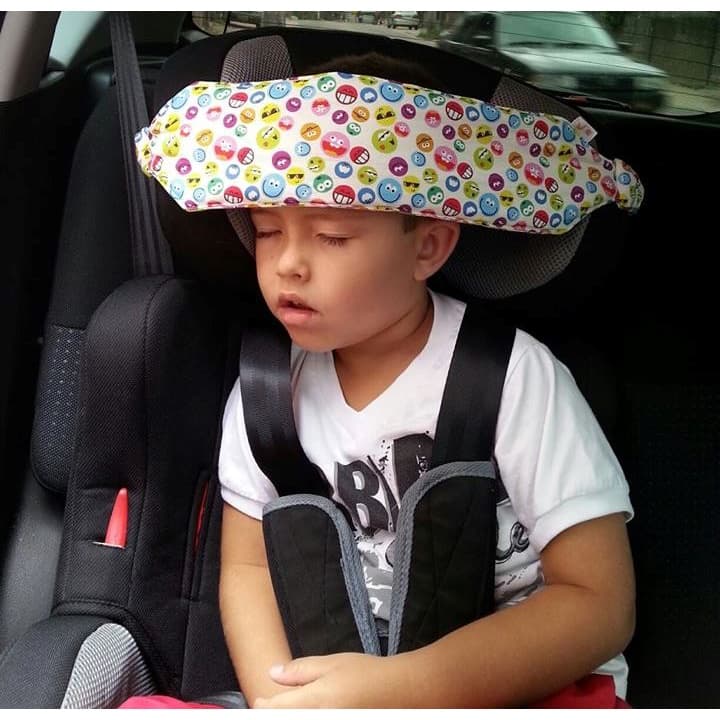 Faixa segura cabeça, apoio para dormir no carro, faixa soninho cadeirinha carro.