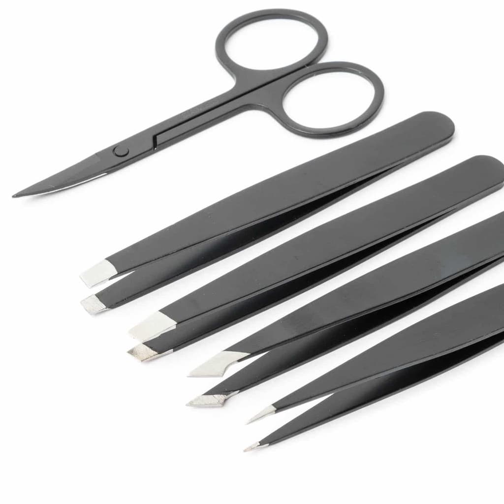 Kit Pinças e Tesoura Lu Brandão p/ Design de Sobrancelhas
