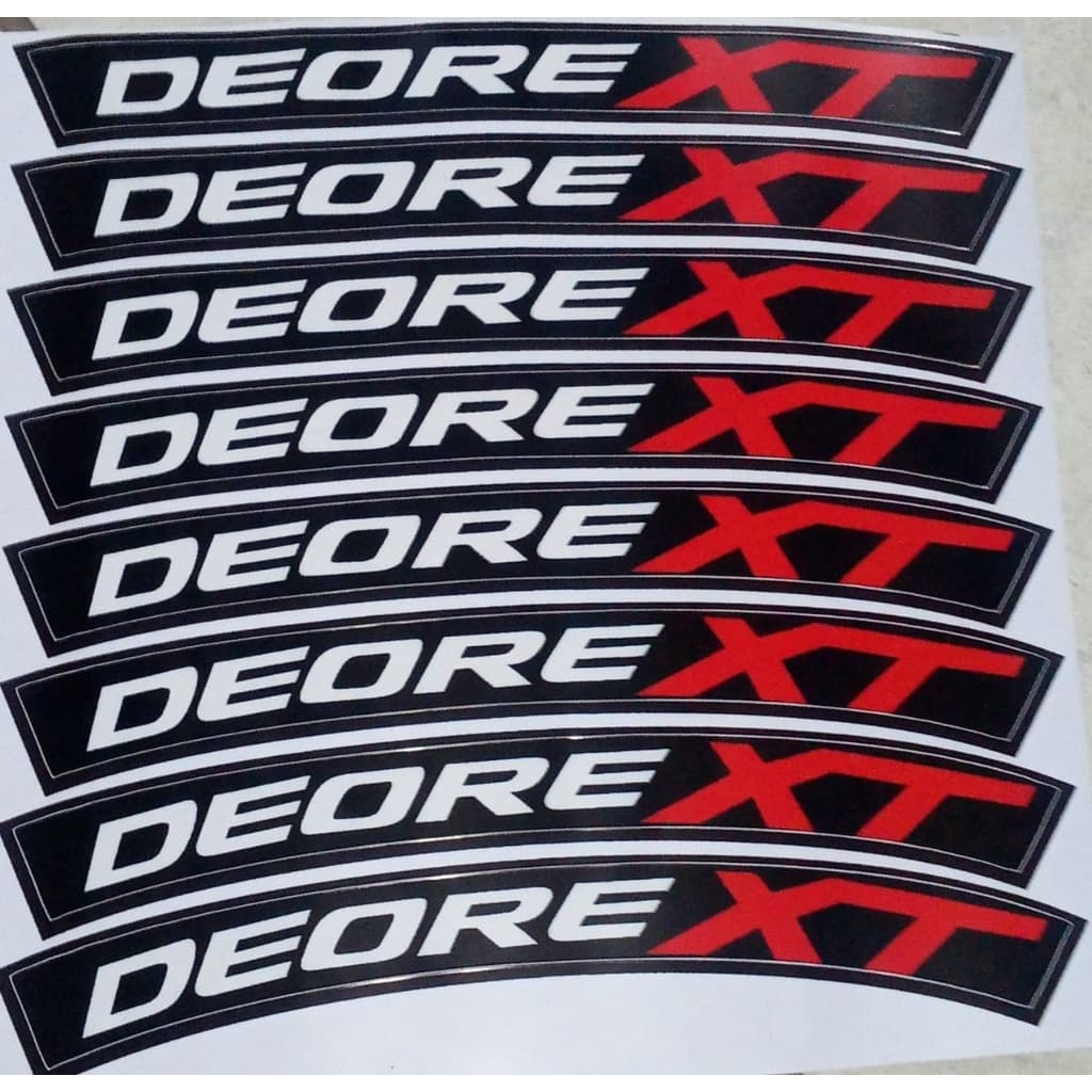 Kit com 16 Adesivos Compatíveis com as Rodas Shimano Deore Xt ou outras 29 ou Speed