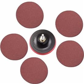 Disco Velcro 7 Polegadas E 5 Lixas Para Lixadeira Politriz Esmerilhadeira Furadeira